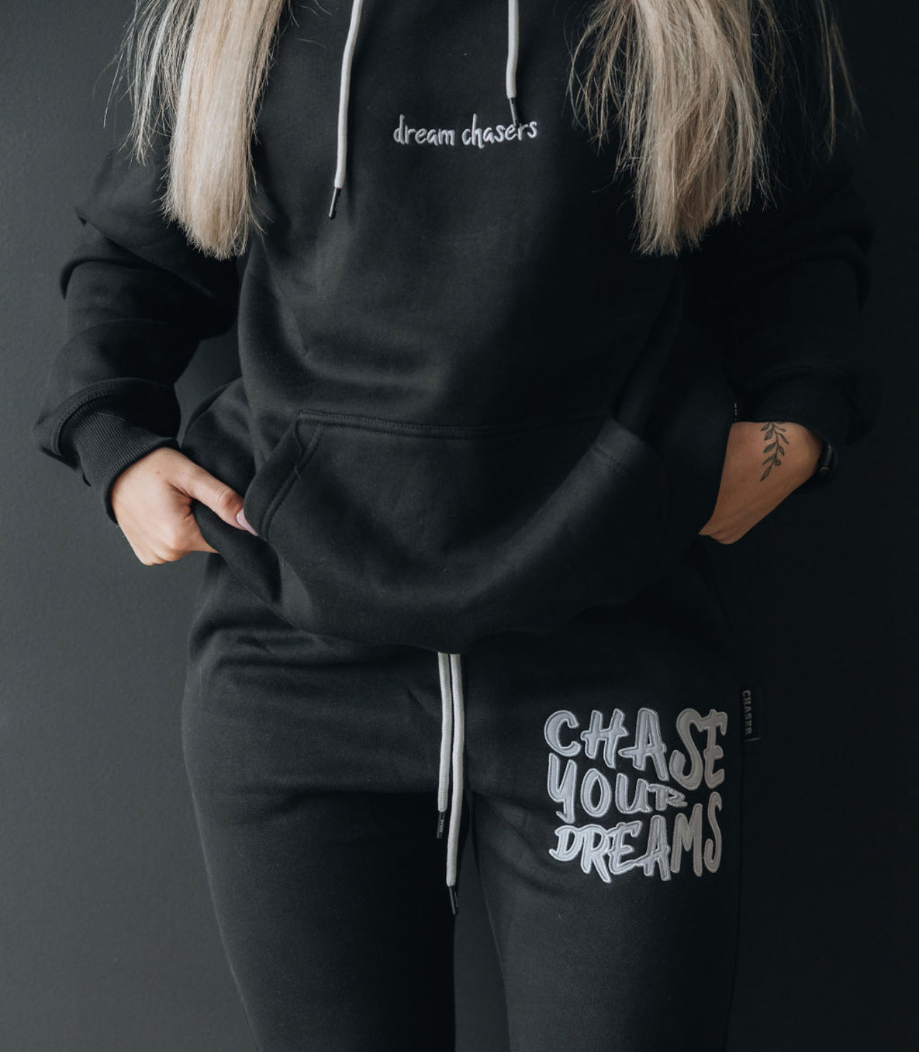 Black CYD Patch Hoodie